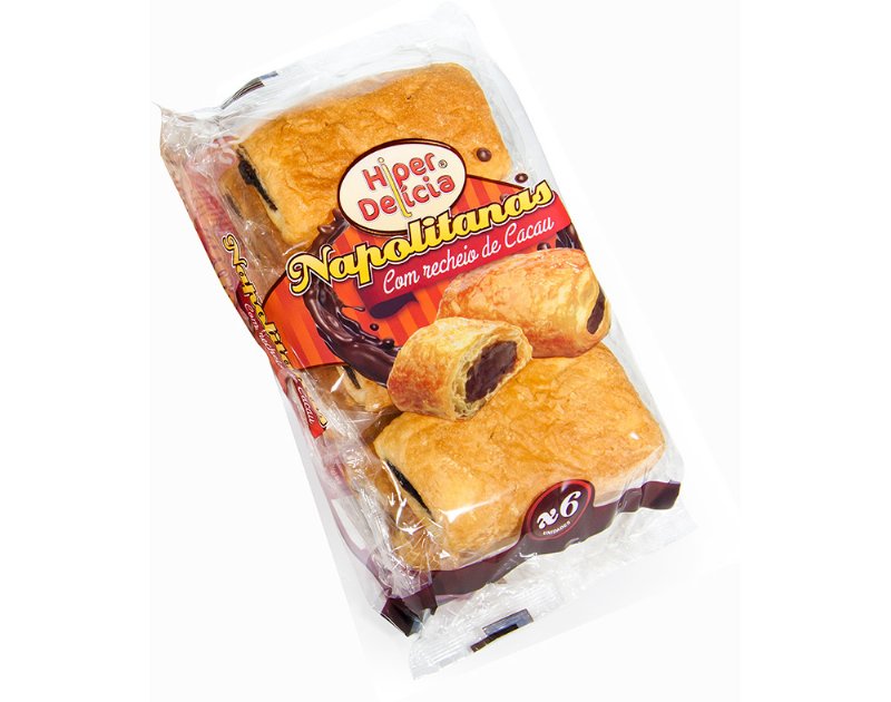 Napolitanas Hiper Delícia Bolo Chocolate 240 g