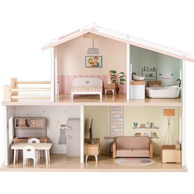 Zoko Play To Grow - Casa De Bonecas Em Madeira