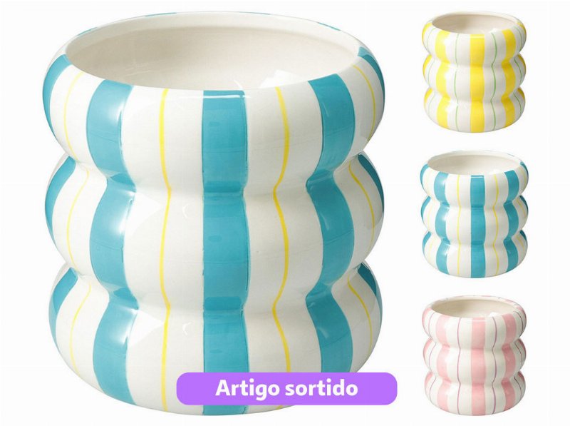 Jarra 14X14X13.5Cm Cores Sortidas