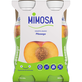 Iogurte Líquido Pêssego Mimosa 604 gr (4 Un)
