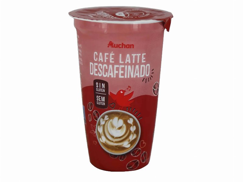 Café Latte Descafeinado Auchan Sem Glúten 250 ml