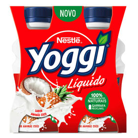 Iogurte Líquido Ananás E Coco Yoggi 640 gr (4 Un)