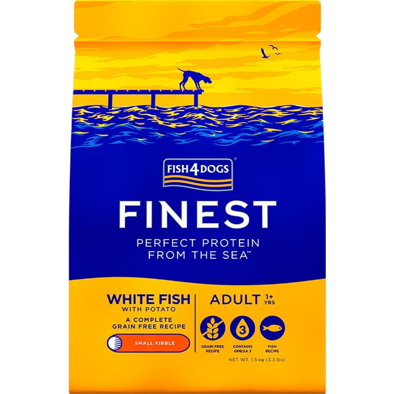 Ração Para Cão Adulto Finest Proteína Sabor Peixe Branco 1.5 kg