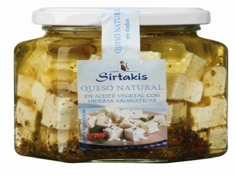 Queijo Cubos Sirtakis Com Ervas Em Óleo 300 g