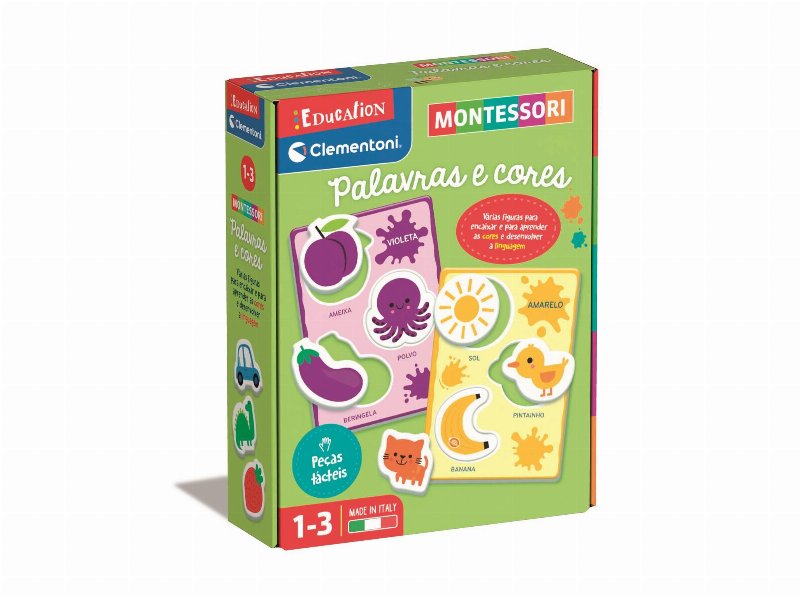 Palavras E Cores Clementoni Montessori