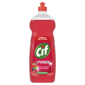 Detergente Manual Loiça +Poder Frutos Vermelhos Cif 1 Lt