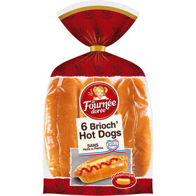 Pão De Cachorro Brioche La Fournée Dorée 270 gr (6 Un)