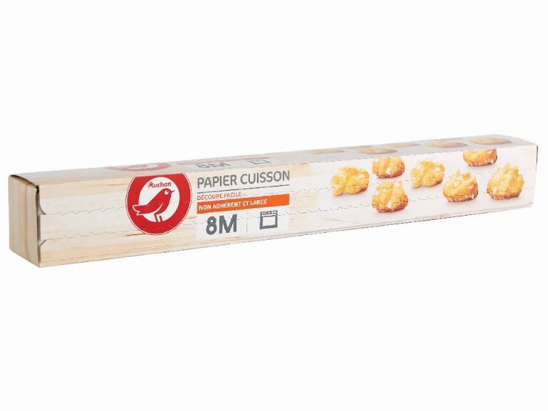 Papel Auchan Vegetal Antiaderente 8M