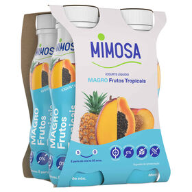 Iogurte Líquido Magro Frutos Tropicais Mimosa 604 gr (4 Un)