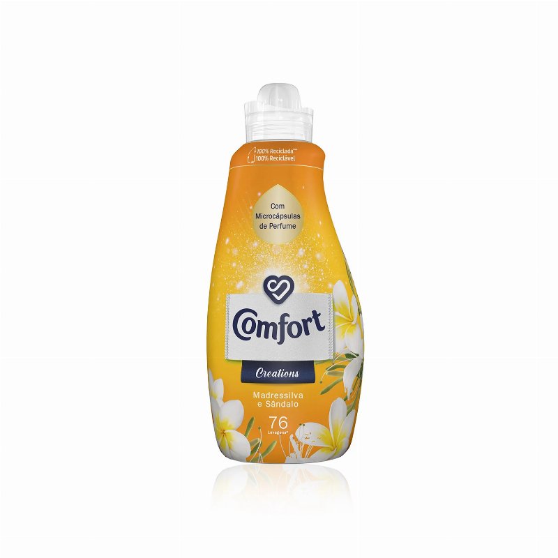 Comfort Amaciador Roupa Creations Madressilva & Sandalo 76 Doses 1.37 l
