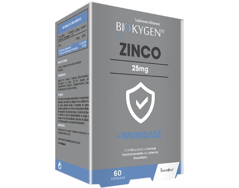 Suplemento Biokygen Zinco 60Caps