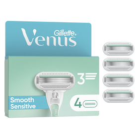Recarga De Lâminas Smooth Sensitive Gillette Venus 4 Un