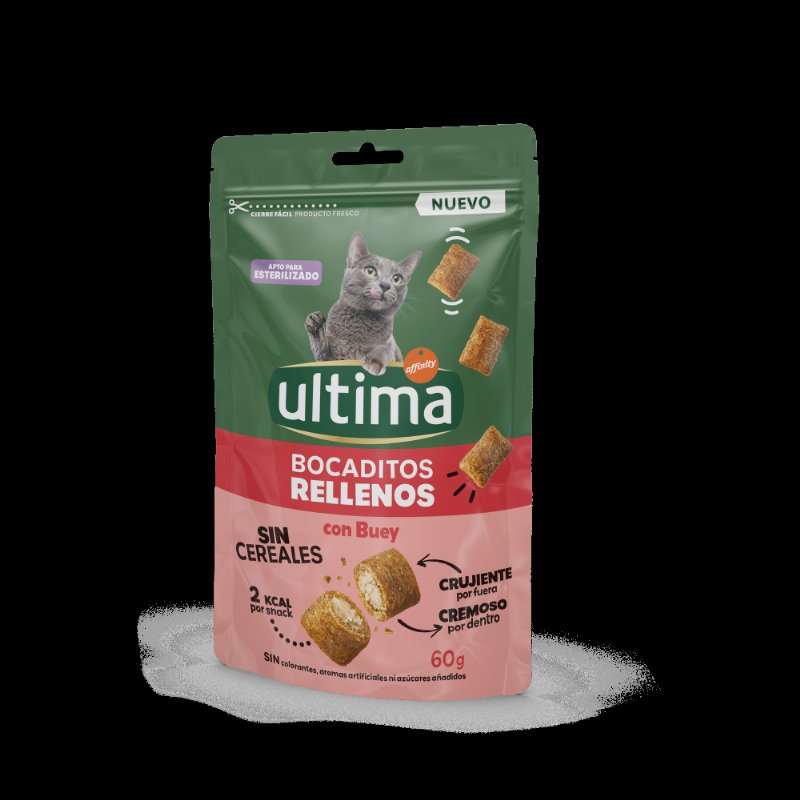 Snack Recheado Para Gato Com Vaca Ultima 0.06Kg