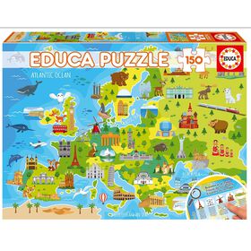 Educa - Puzzle Mapa Da Europa 150 Peças