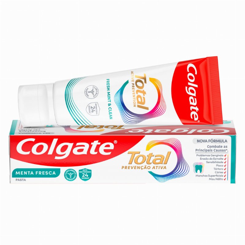 Pasta De Dentes Total Menta Fresca Colgate 0.075L