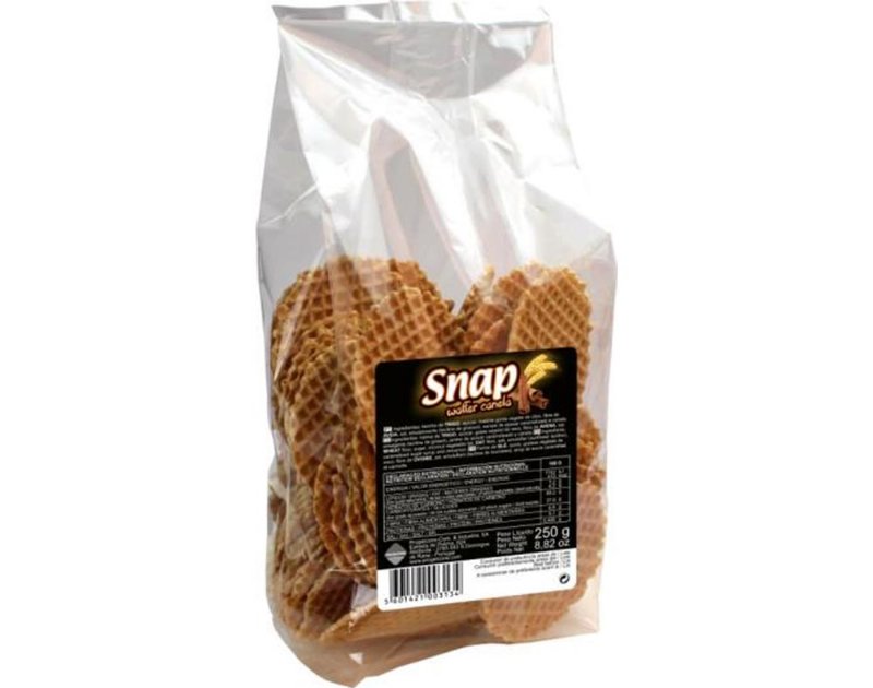 Bolacha Snapy Waffer Canela 250 g