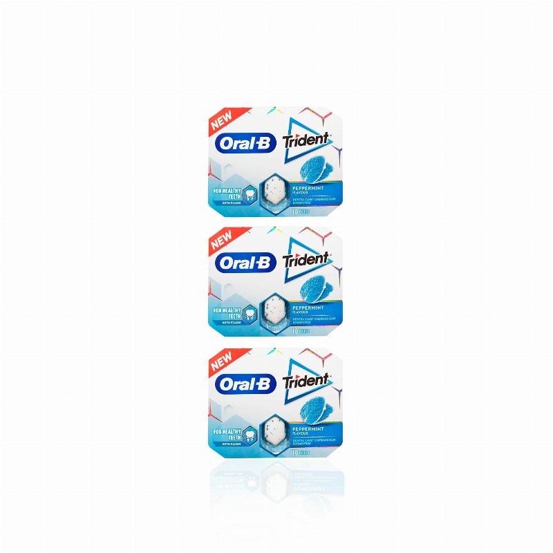 Trident Oral-B Peppermint 17 gr - Pack 3 X 17 gr
