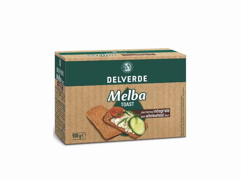 Tosta Melba Delverde Integral 100 g