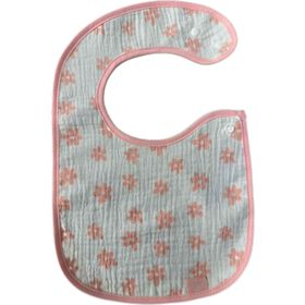 Conjunto 2 Babetes Algodão Rosa Happy Bear 1 Un