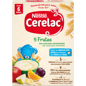 Papa Infantil Láctea 5 Frutos +6M Cerelac 250 gr