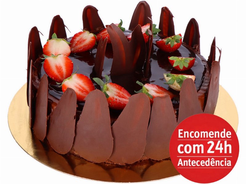 Coroa De Chocolate E Morango Produção Própria Kg