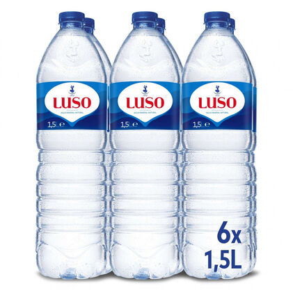 Água Sem Gás Pack 6 Luso 1.5L