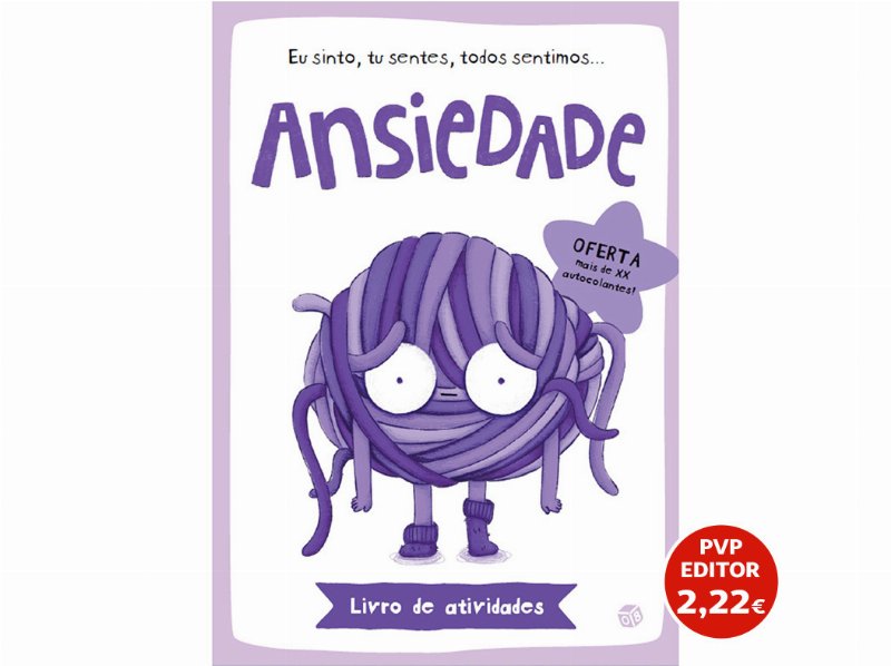Livro Eu Sinto Ansiedade Com Autocolantes