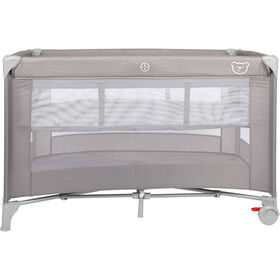 Cama De Viagem 2 Níveis Cinza Happy Bear