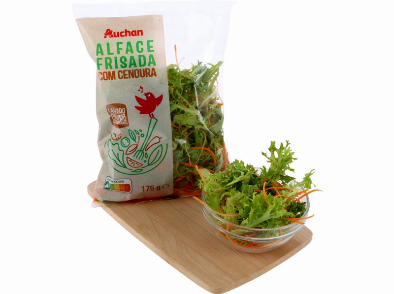 Alface Auchan Frisada Com Cenoura 175 g