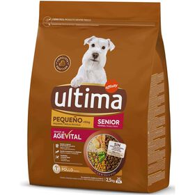 Ração Para Cão Sénior Raças Pequenas Frango Affinity Ultima Mini 2,5 kg