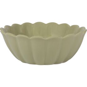 Taça Cerâmica 15Cm Flor Verde Kasa