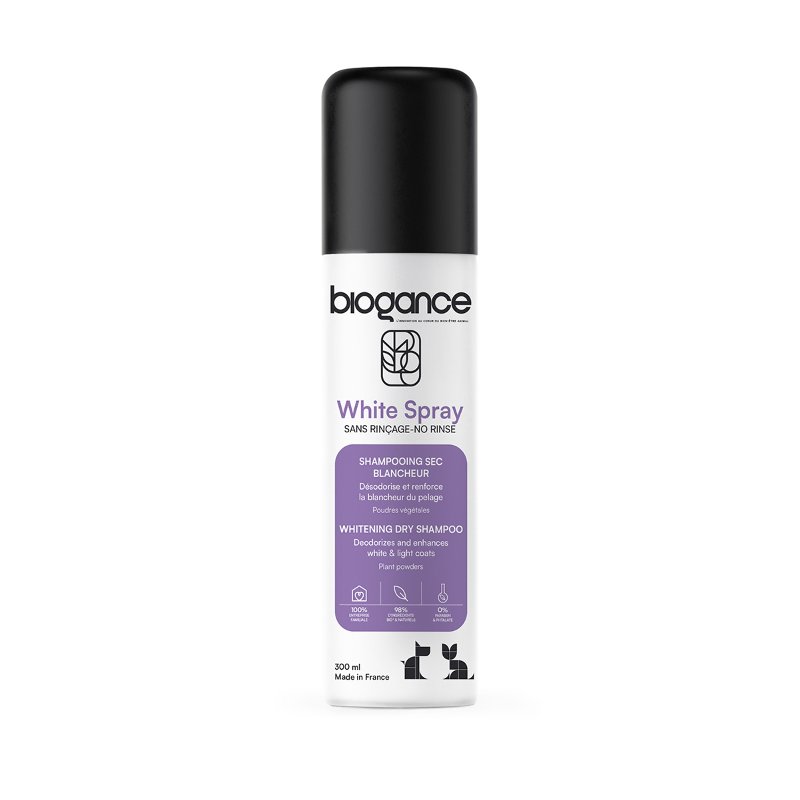Champô Seco Para Cão Com Pêlo Branco 300 ml