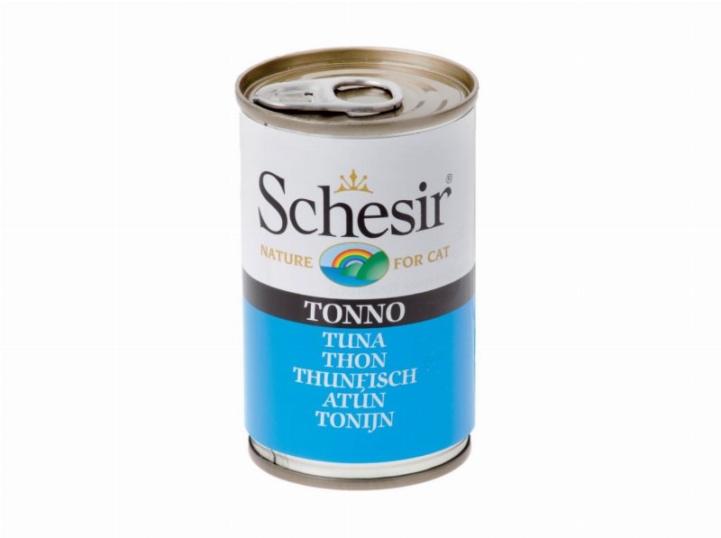 Comida Húmida Para Gato Schesir Lata Com Atum 140 g