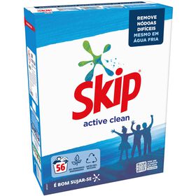 Detergente Máquina Roupa Pó Active Clean Skip