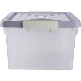 Caixa Arrumação Com Tampa 62X43X39Cm Cinza Kasa