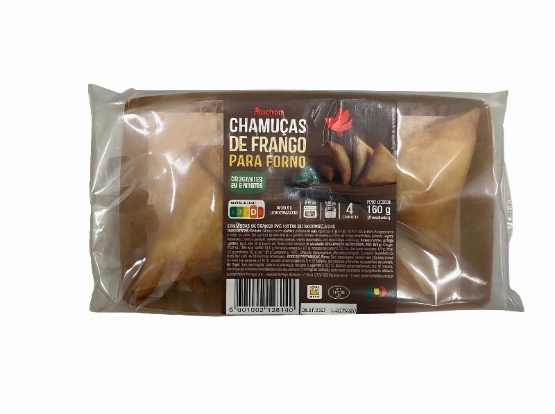 Chamuças De Frango Auchan Para Forno E Air-Fryer 4Un 160 g