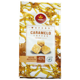 Bolachas Wafers De Caramelo Cubos Vieira 125 gr