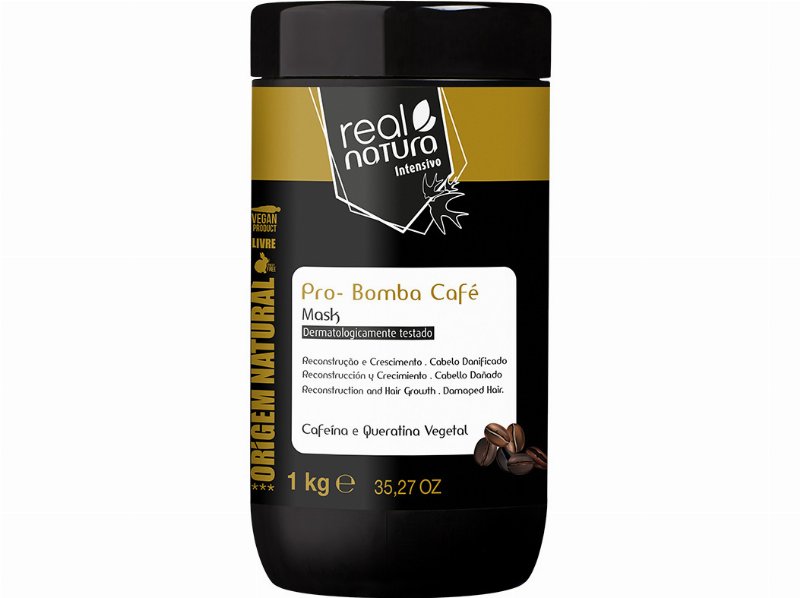 Máscara Sem Sal Real Natura Pro-Reparação Bomba Café 1 kg