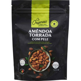 Amêndoa Torrada Com Pele Os Originais 200 gr