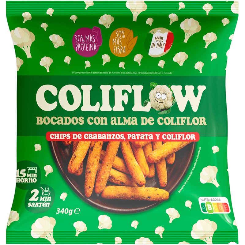 Chips De Coliflor Batata Sem Glúten 340 g