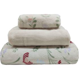 Conjunto Lençóis Coral Flores Plantópia Kasa