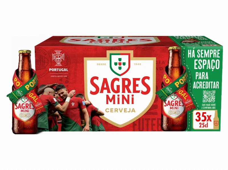 Cerveja Sagres Branca 35X0.25 l
