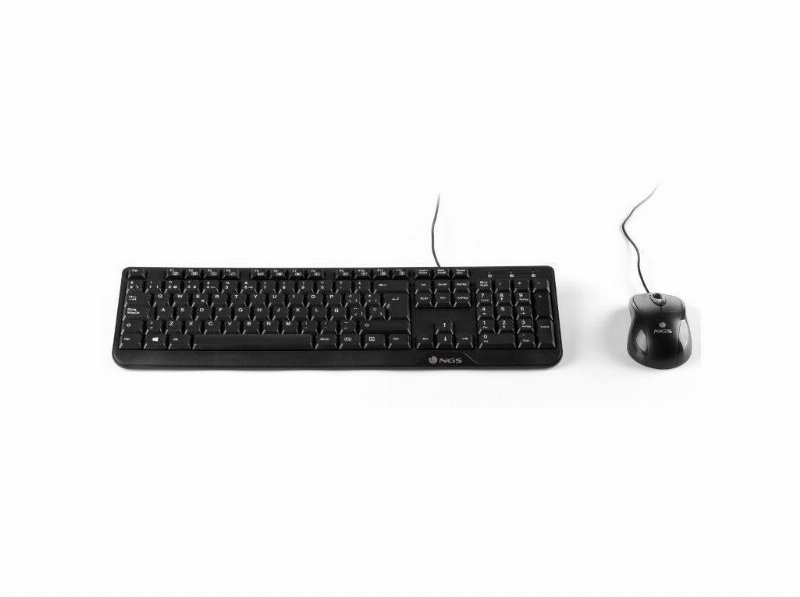 Teclado + Rato C/ Fios Ngs Cocoa Kit