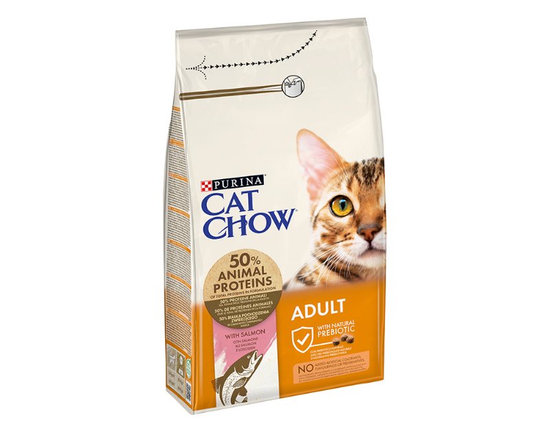 Ração Para Gato Adulto Cat Chow Com Atum E Salmão 1.5 kg