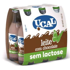 Leite Achocolatado Sem Lactose Ucal 6 X 250 ml