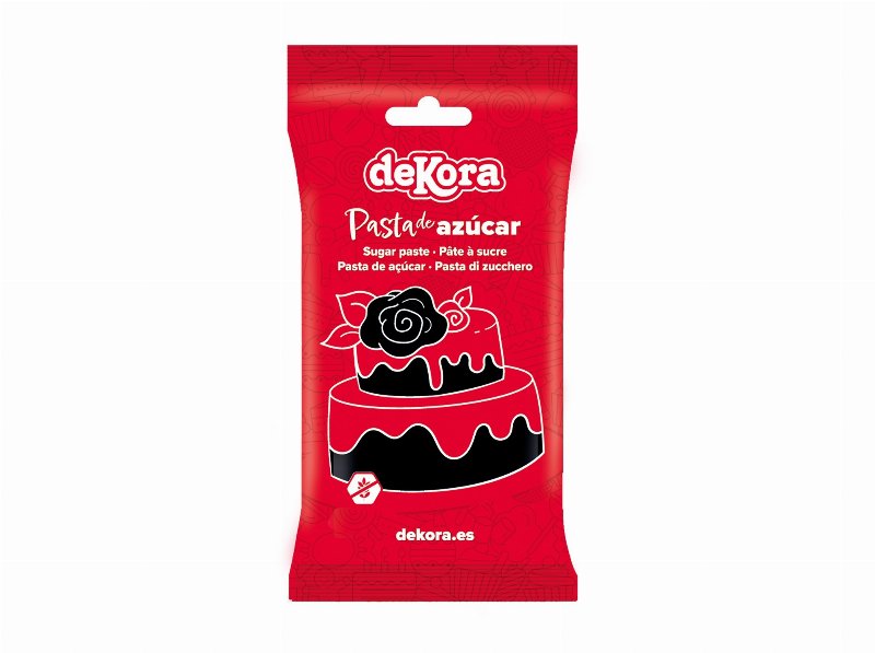 Pasta De Açucar Dekora Preto Absoluto 250 g