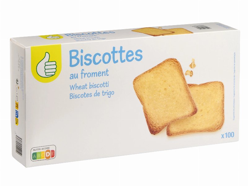 Tostas De Trigo Polegar 100 Un 830 g