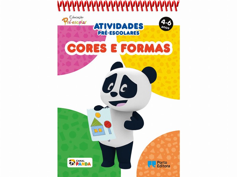Bloco De Atividades Pré- Escolares Panda - Cores E Formas