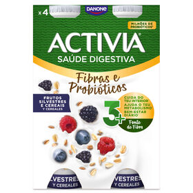 Iogurte Líquido Bifidus Frutos Do Bosque Activia Danone 620 gr (4 Un)