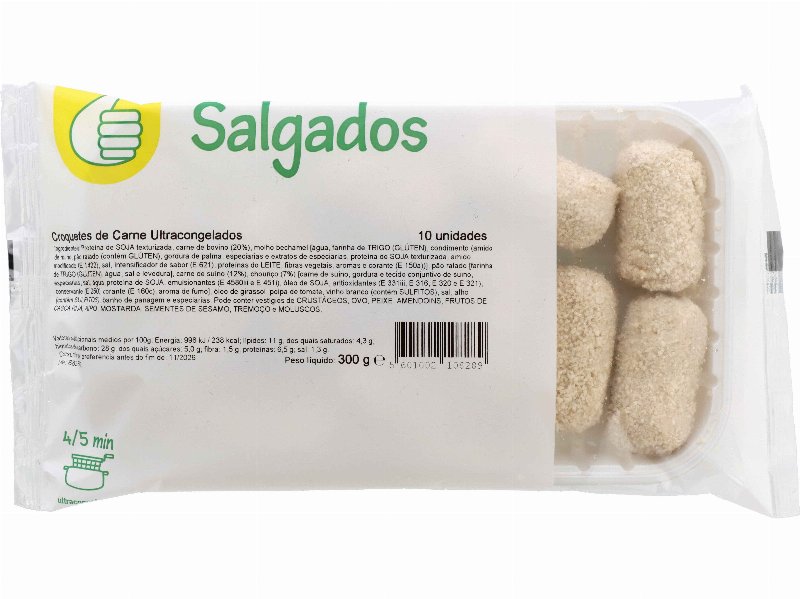 Croquetes De Carne Polegar Para Fritar 10Un 300 g